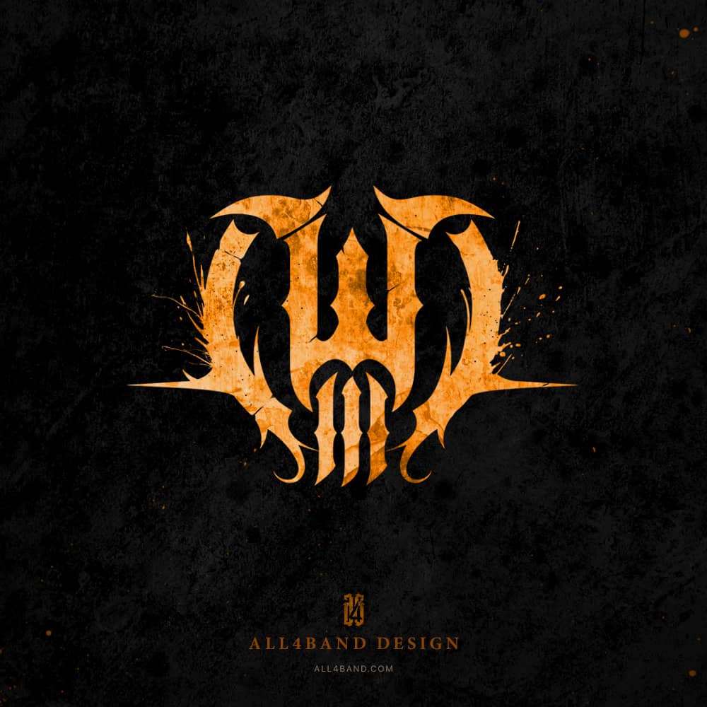 Custom metalcore band symbol for Walking With Wolves