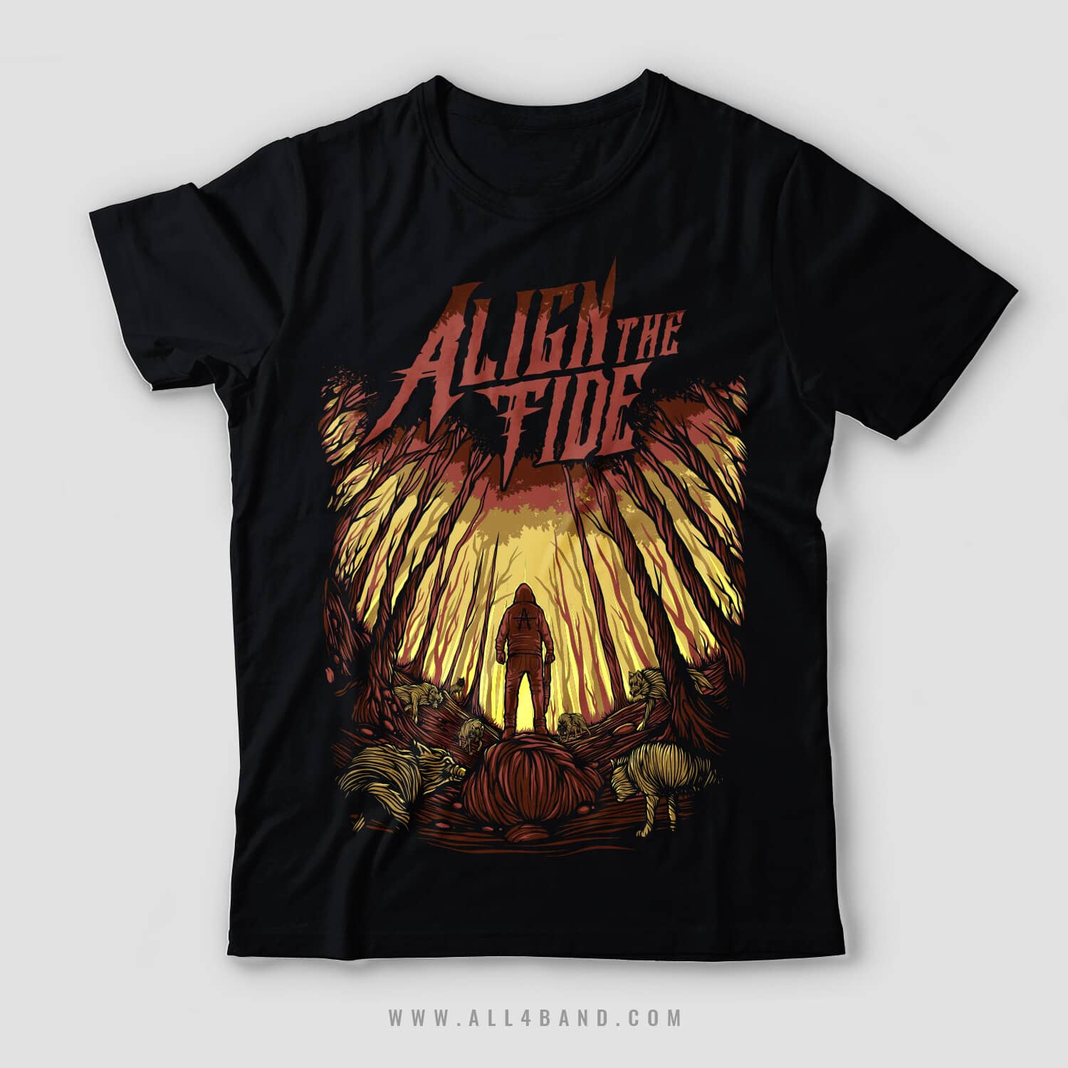 Shirt design for Align The Tide