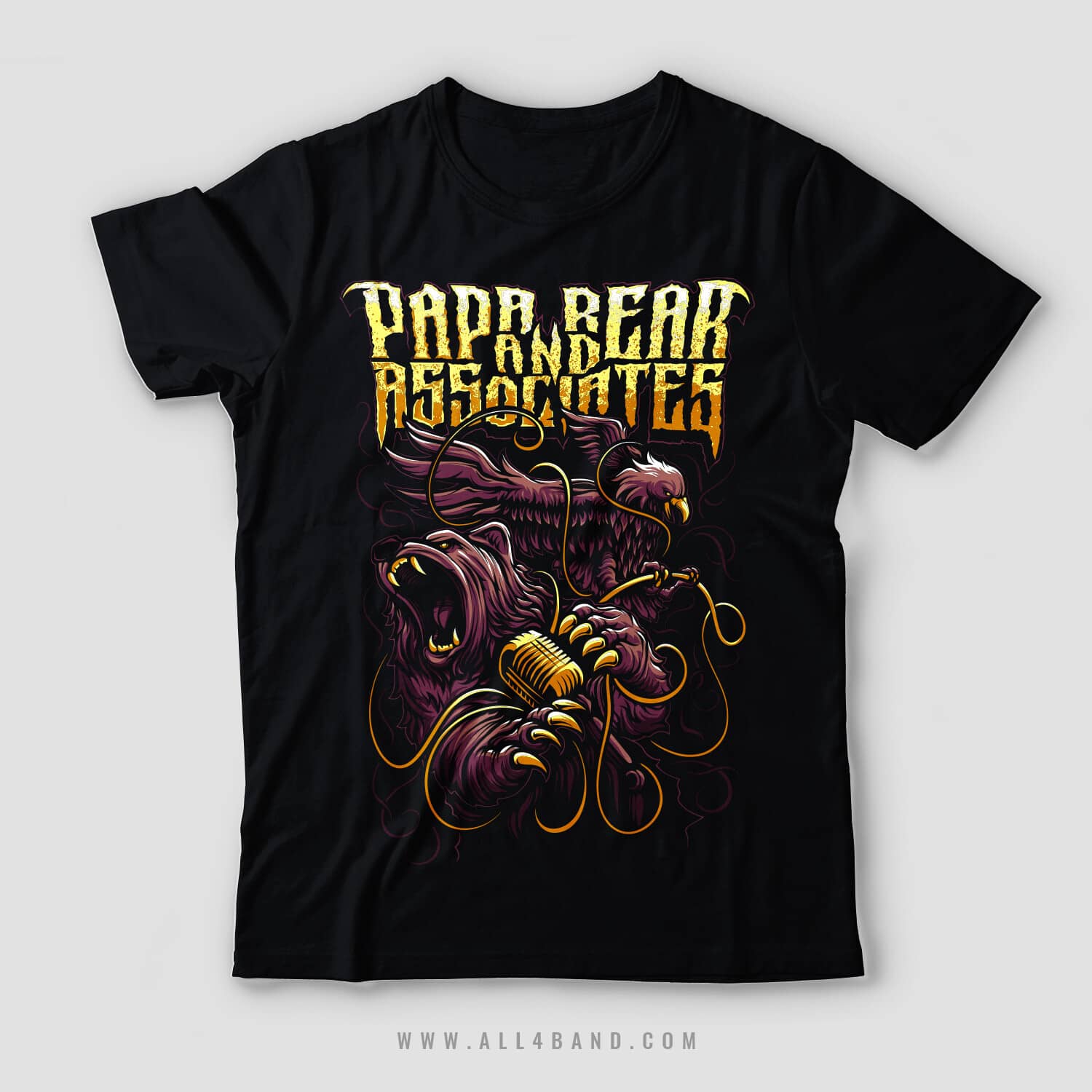 Shirt design for Papa Bear and Associates