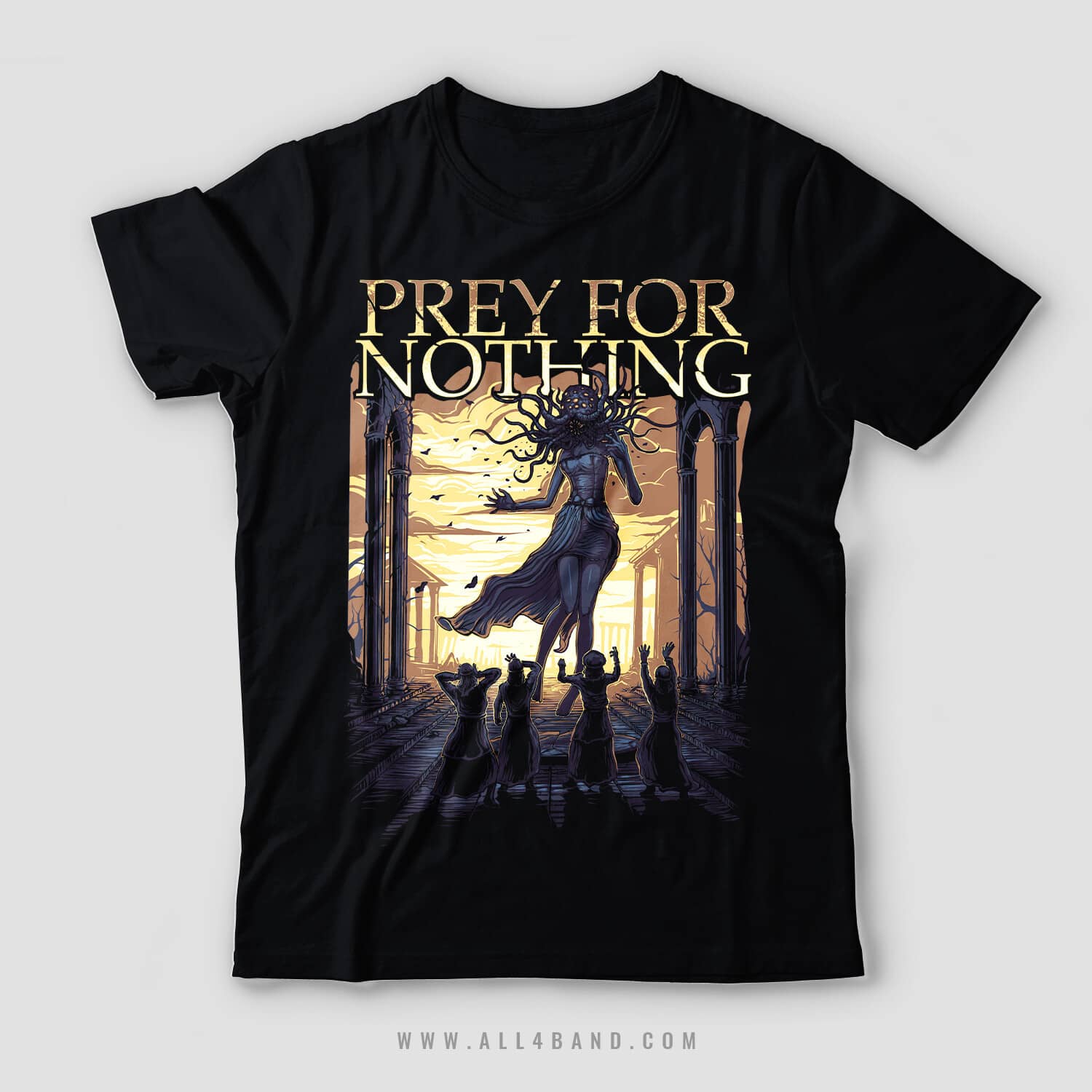 Shirt design for Prey For Nothing