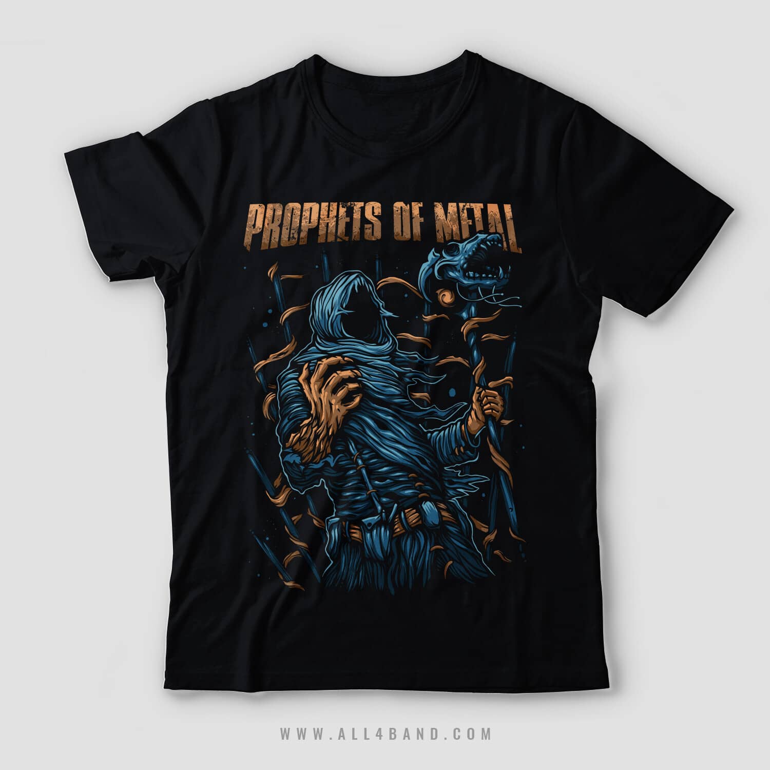 Shirt design for Prophets of Metal