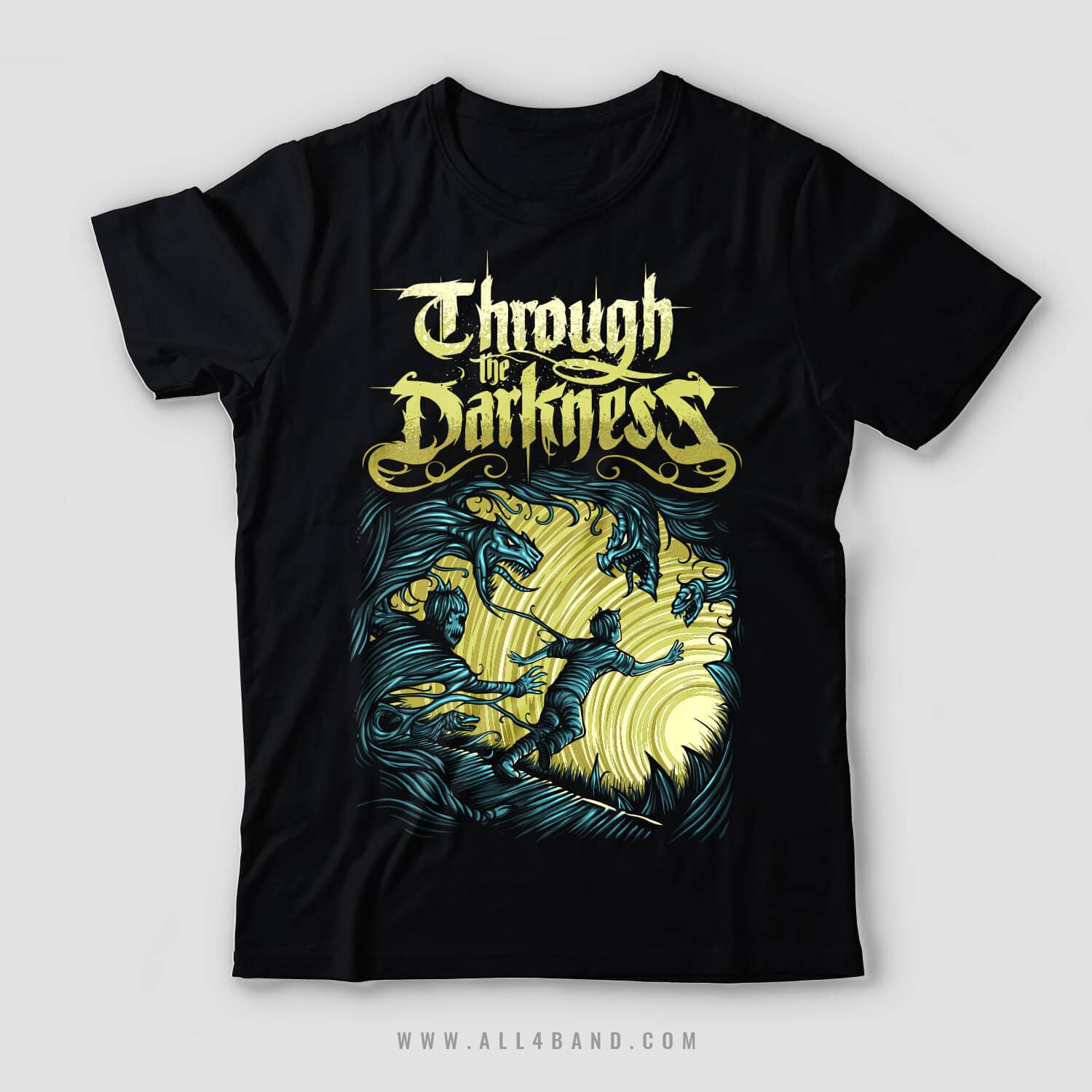 Shirt design for Through The Darkness