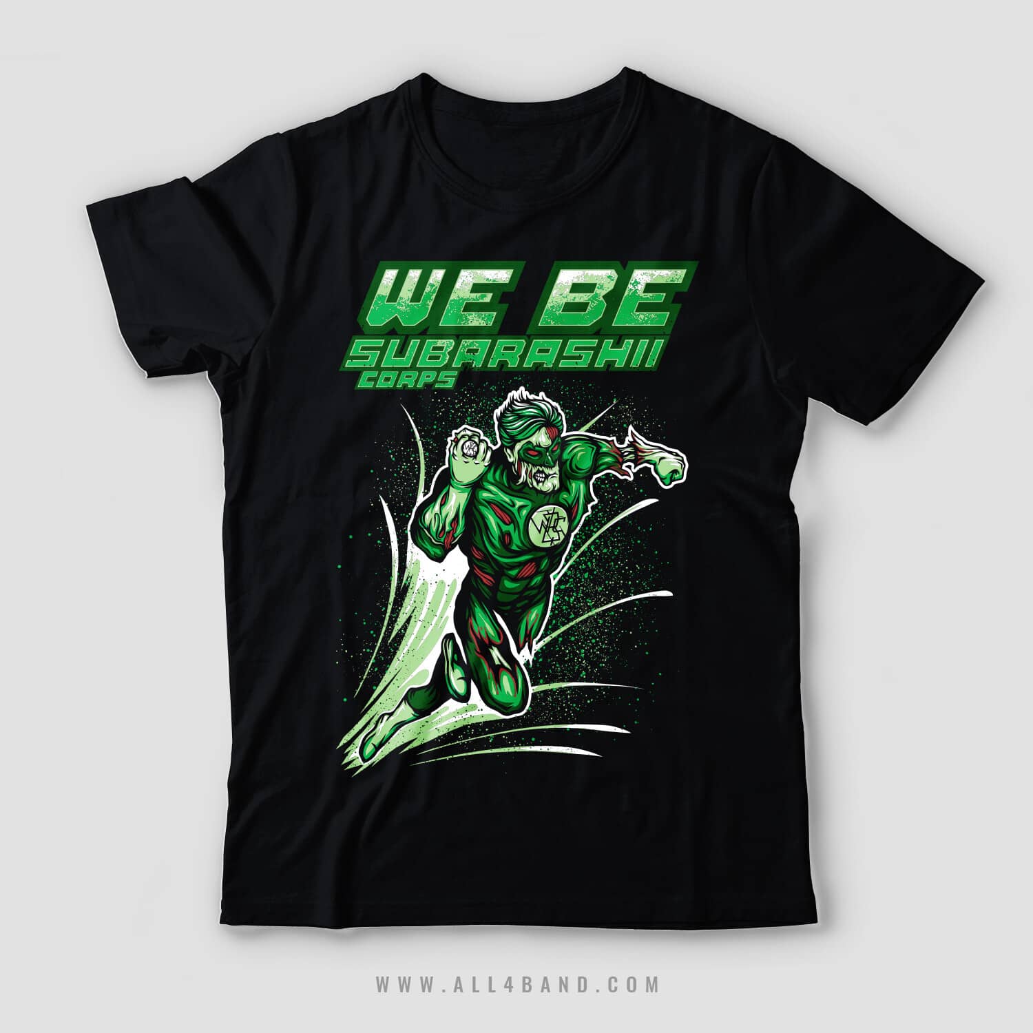 Shirt design for We Be Subarashii 