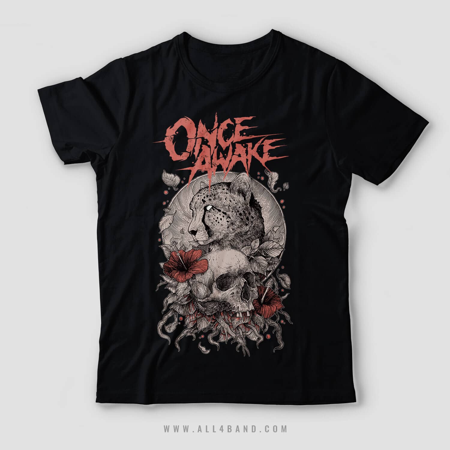 Shirt design for Once Awake