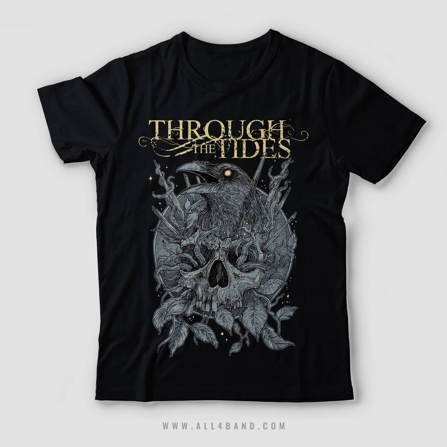 Shirt design for Through The Tides