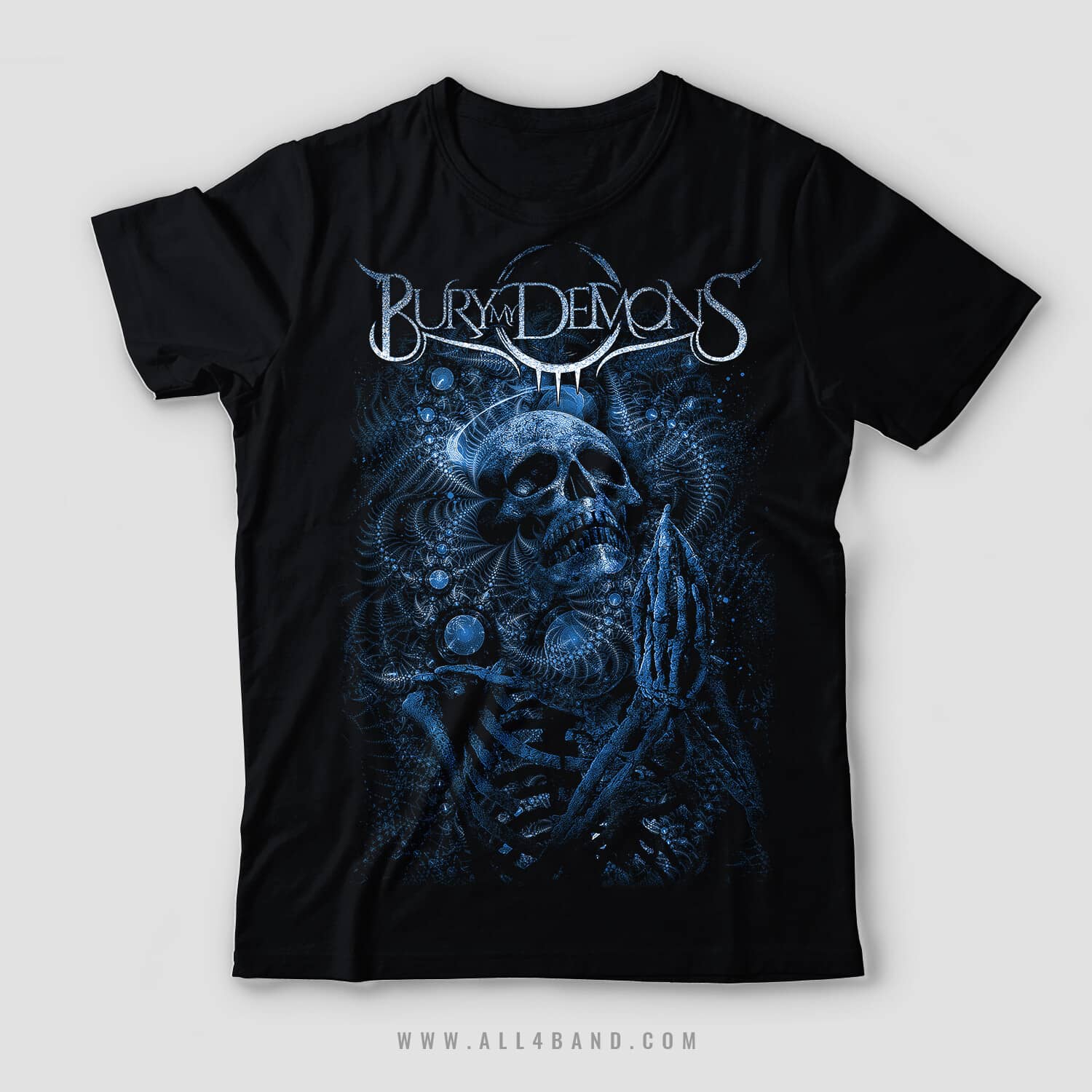 Shirt design for Bury My Demons
