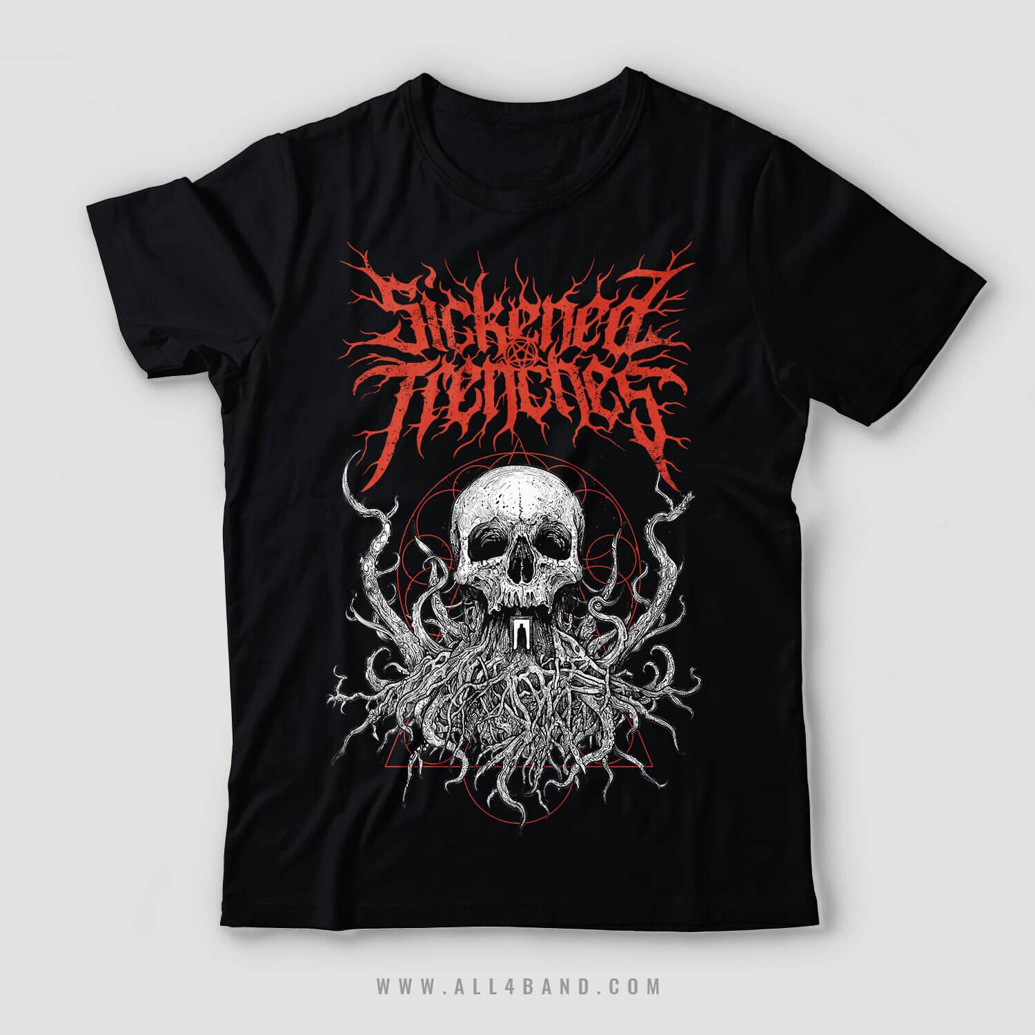 Shirt design for Sickened Trenches