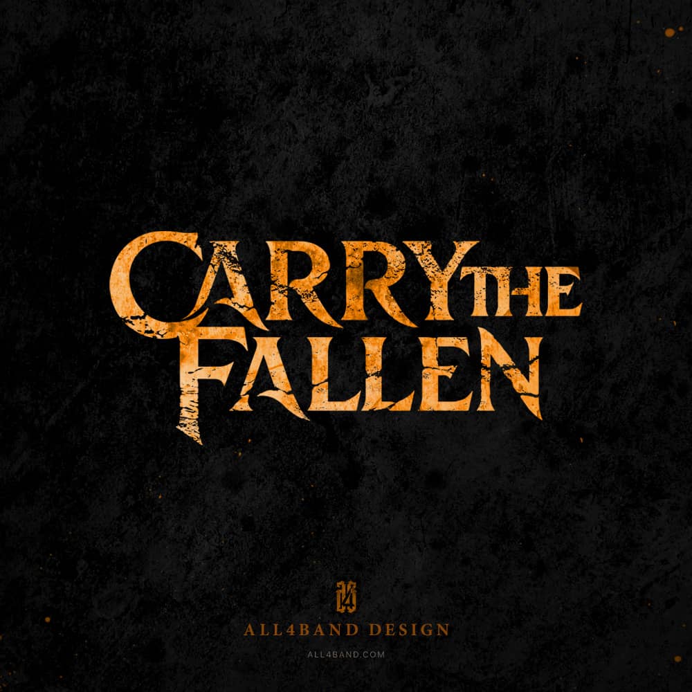 Custom metalcore band logo for Carry The Fallen
