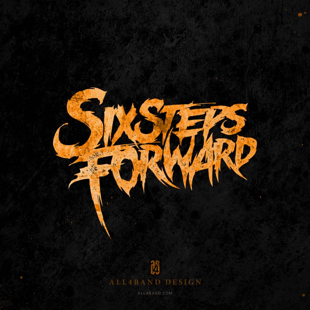 Custom metalcore band logo for Six Steps Forward