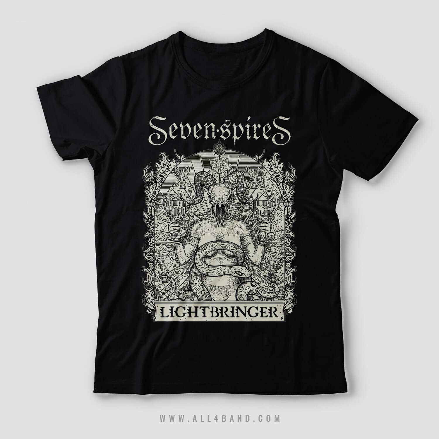 Shirt design for Seven Spires