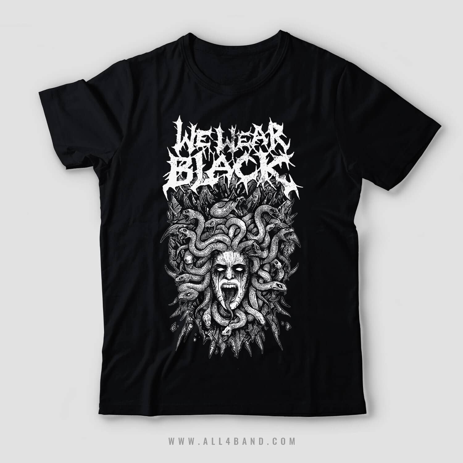 Shirt design for We Wear Black