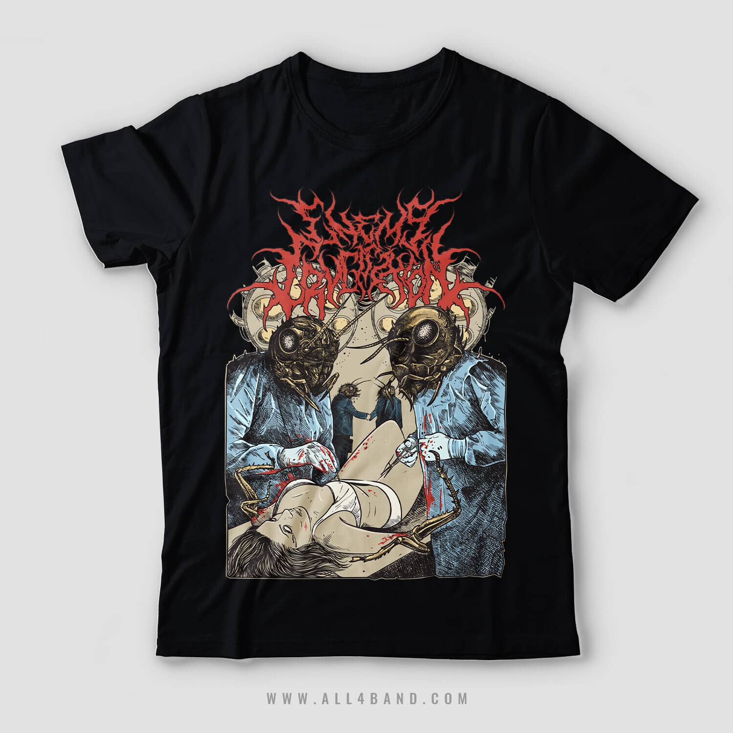 Shirt design for Enemy Crucifixion