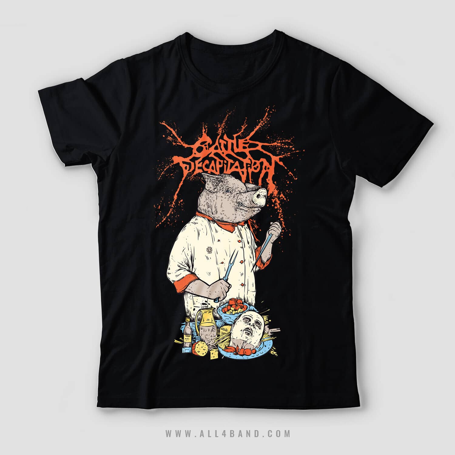 Shirt design for Cattle Decapitation
