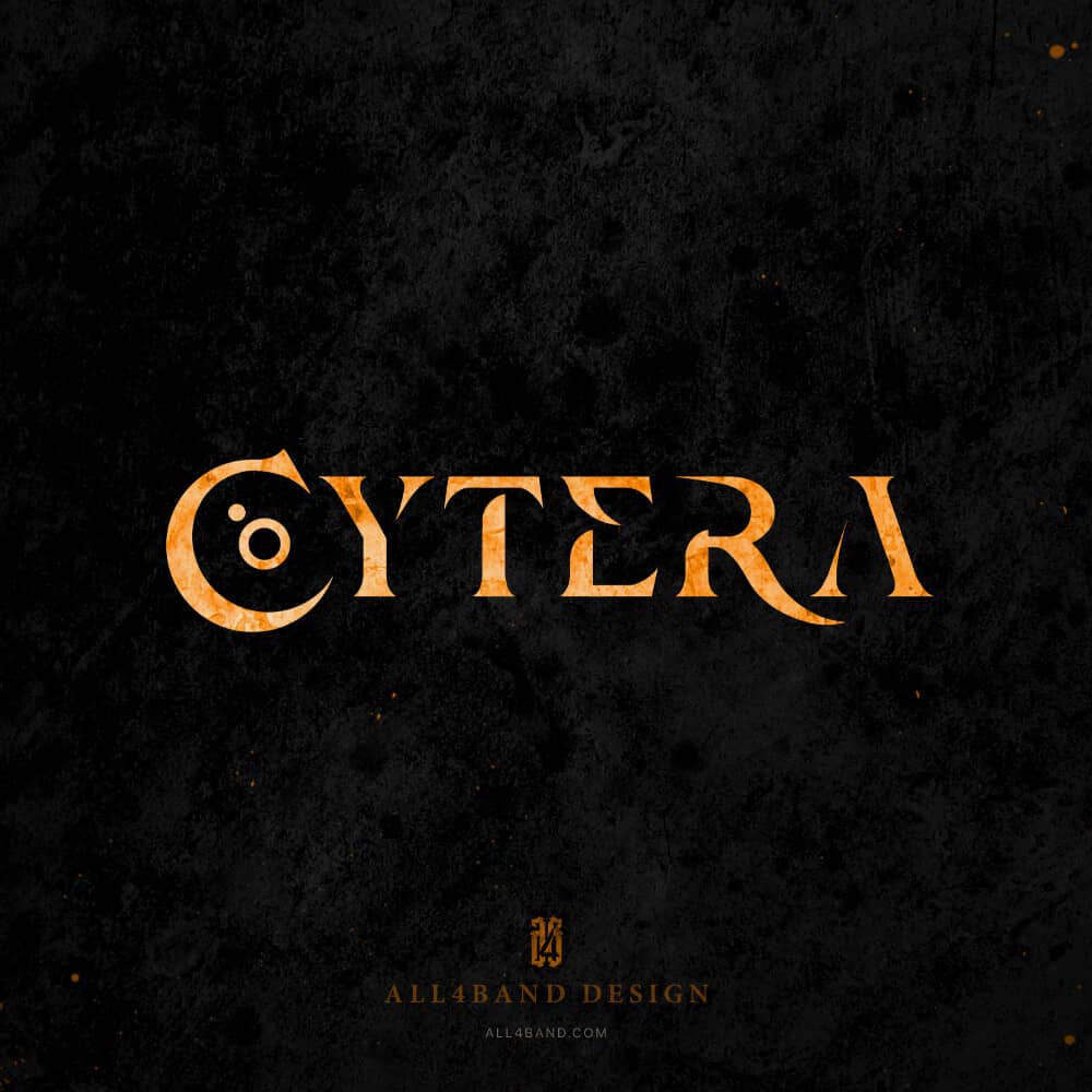 Custom progressive metalcore band logo for Cytera