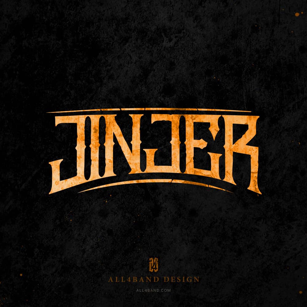 Custom prog metal band logo for Jinjer