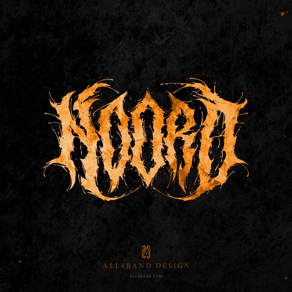 Deathcore band logo design for NOORD