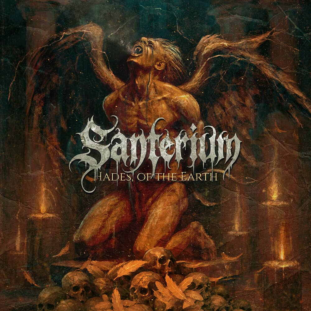 Death metal album cover artwork for Santerium
