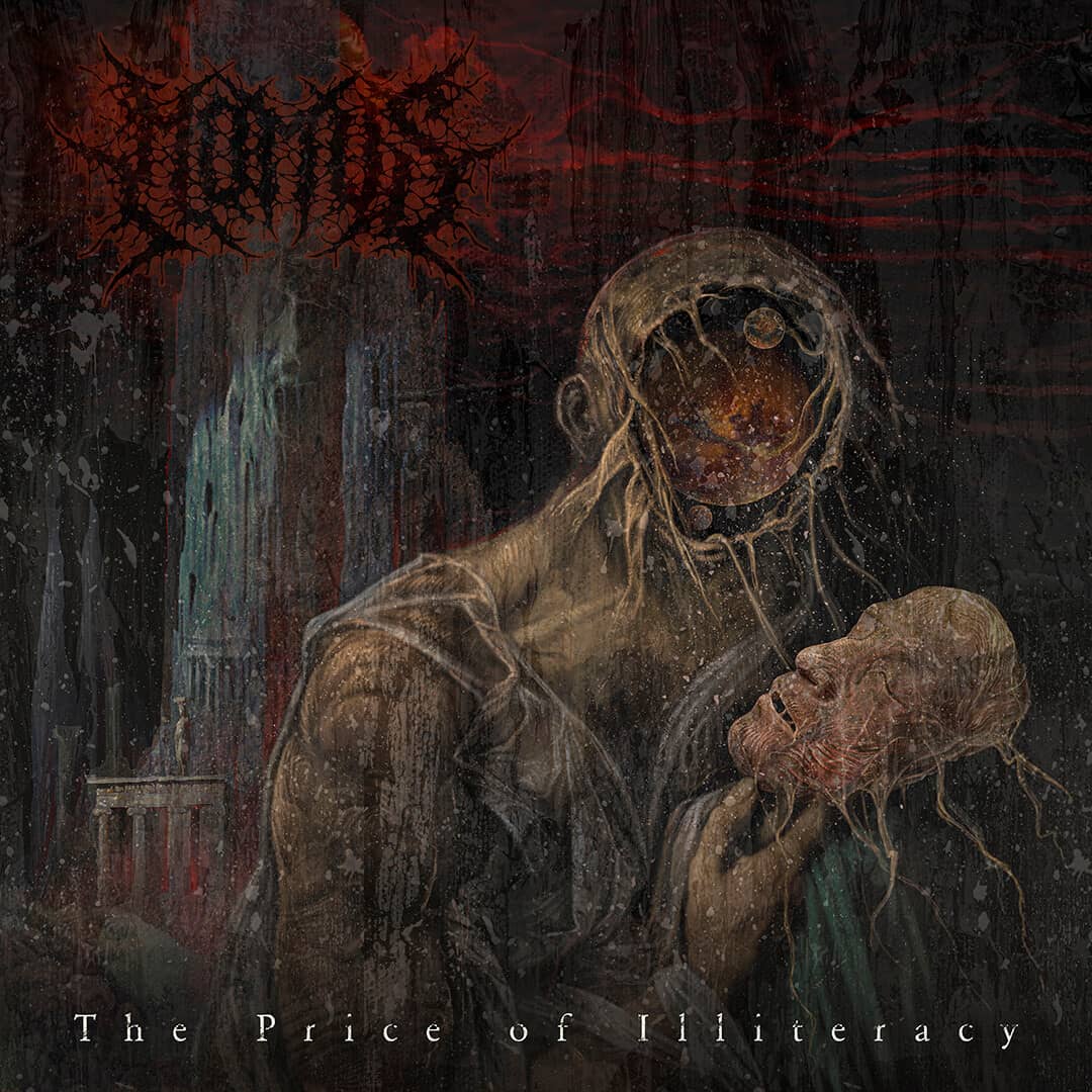 Death metal album cover artwork for Momus