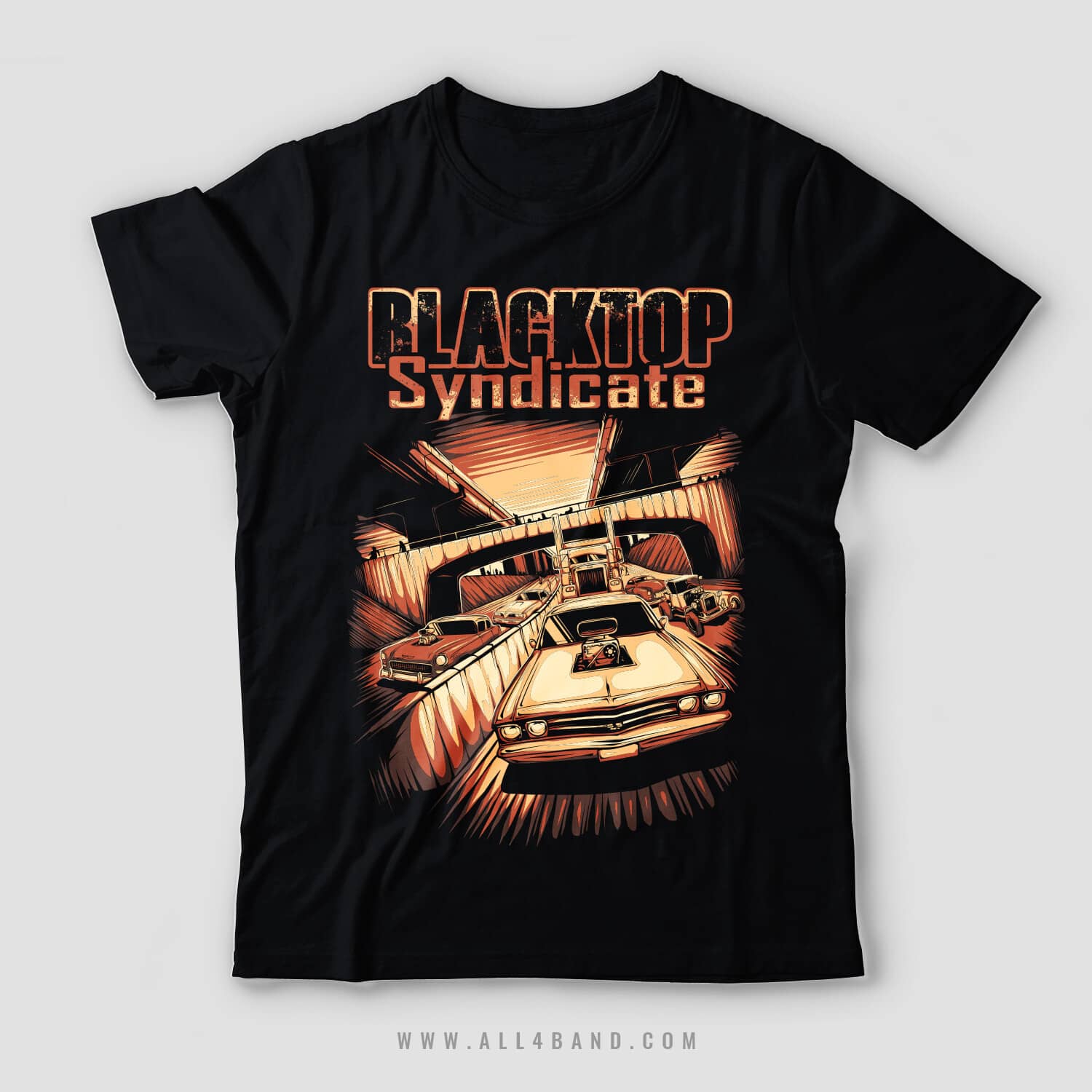 Hard rock band shirt design for Blacktop Syndicate