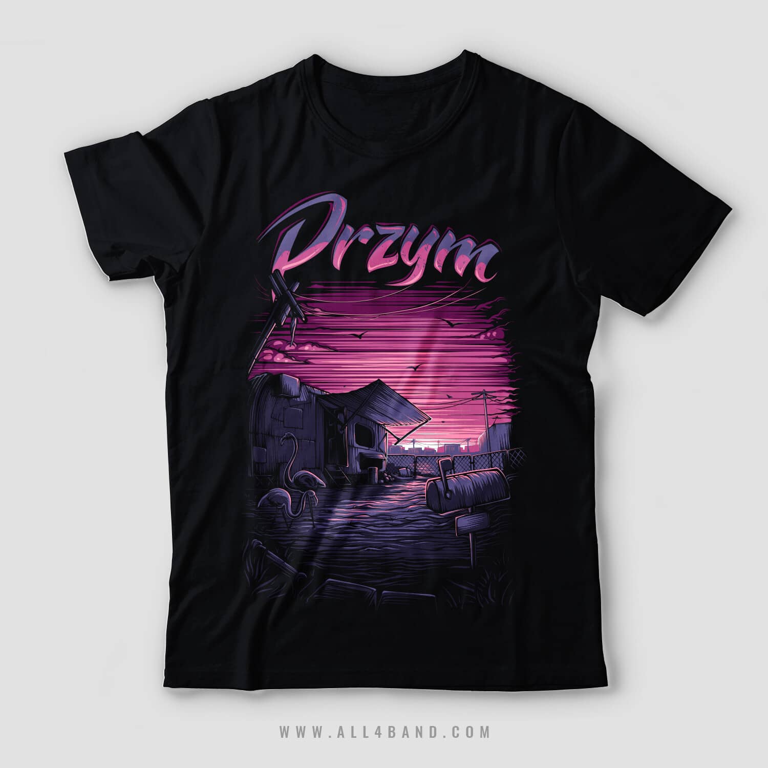 Punk rock band shirt design for Drzym