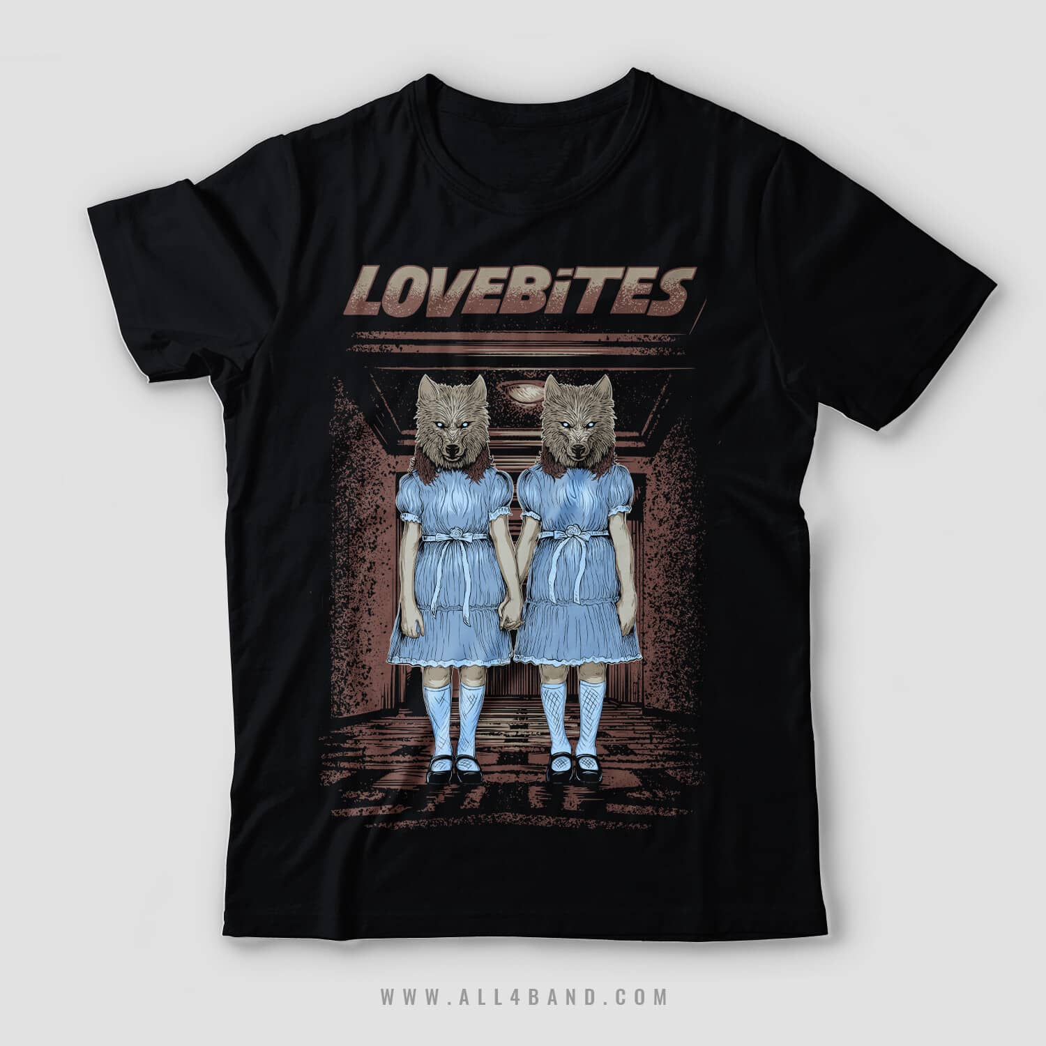 Alt metal band shirt design for Lovebites