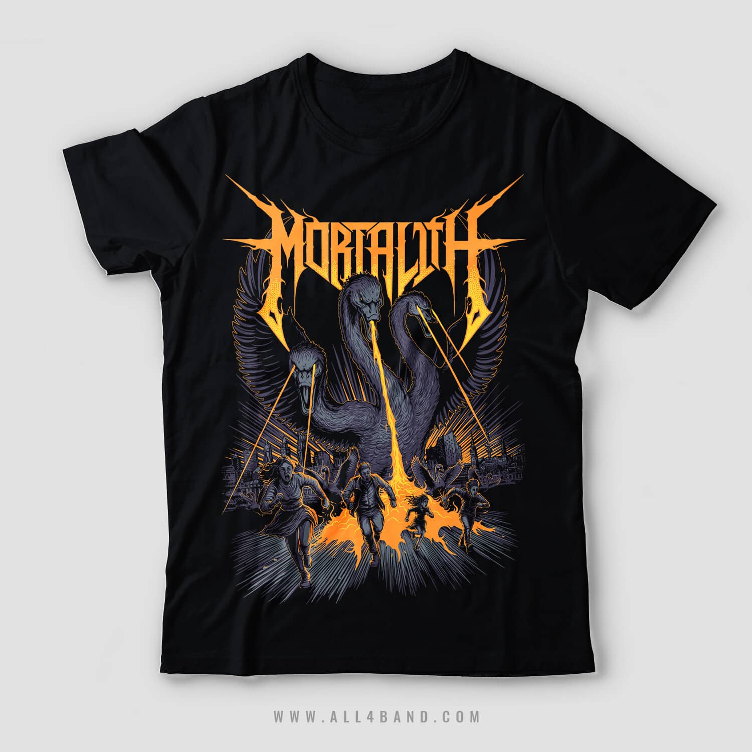 Metalcore band shirt design for Mortalith