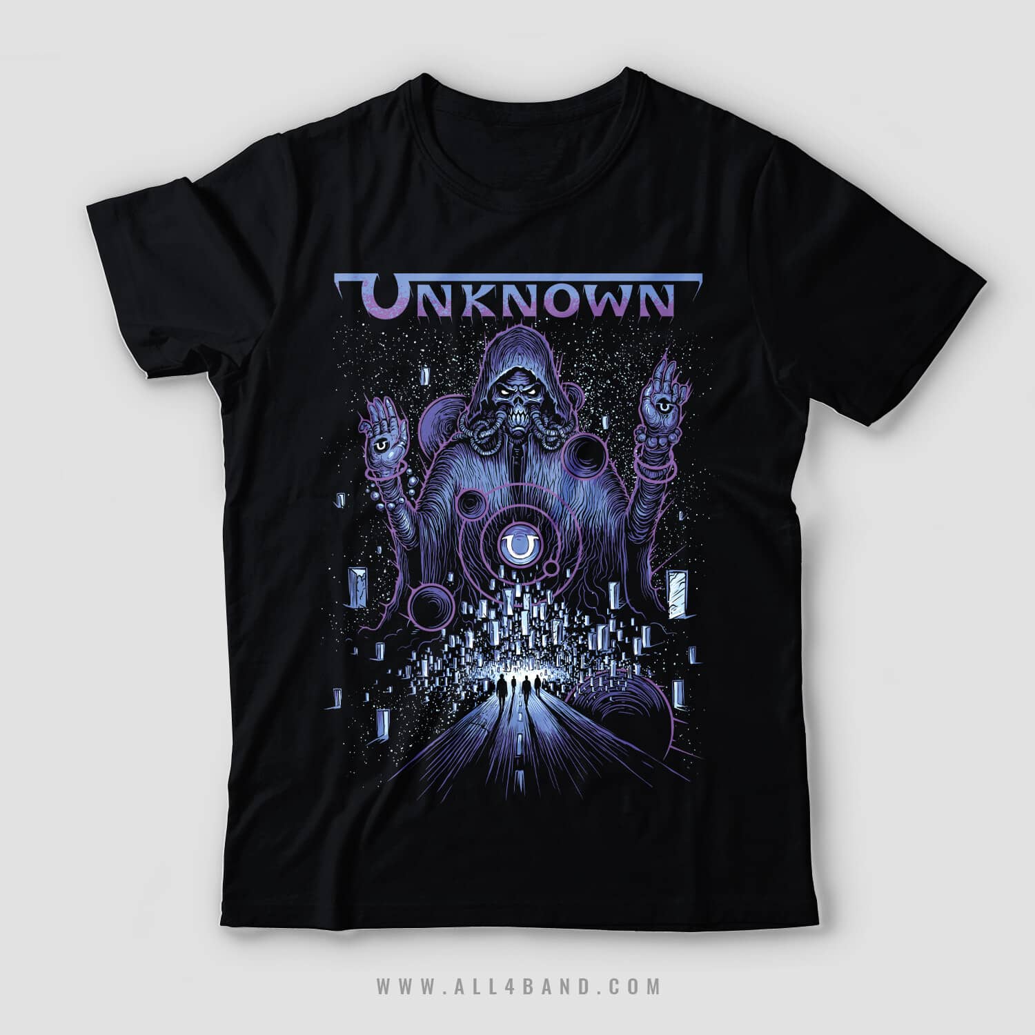 Metal band shirt design for Unknown