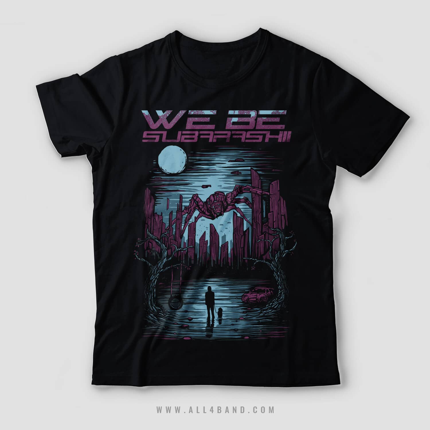 Band shirt design for We Be Subarashii