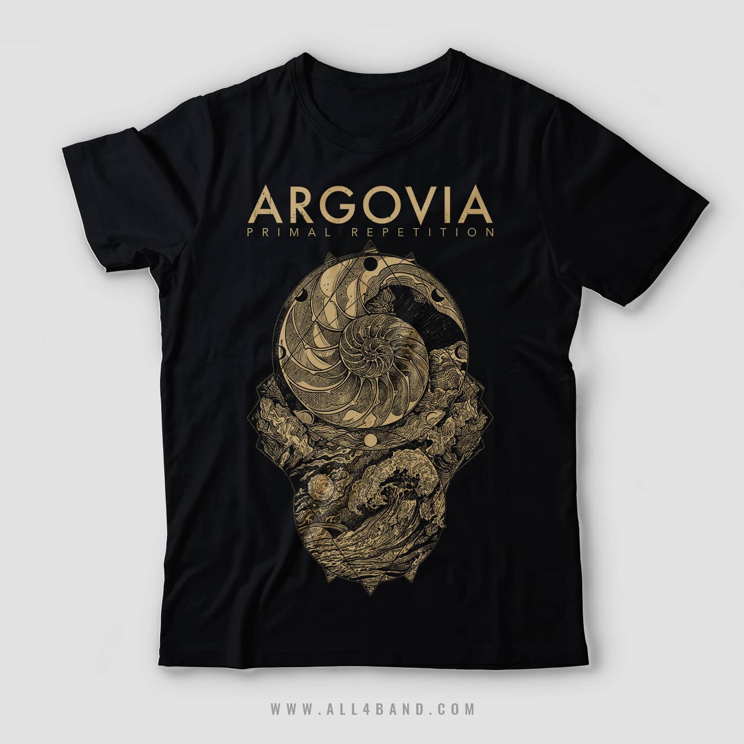 Progressive rock band shirt design for Argovia