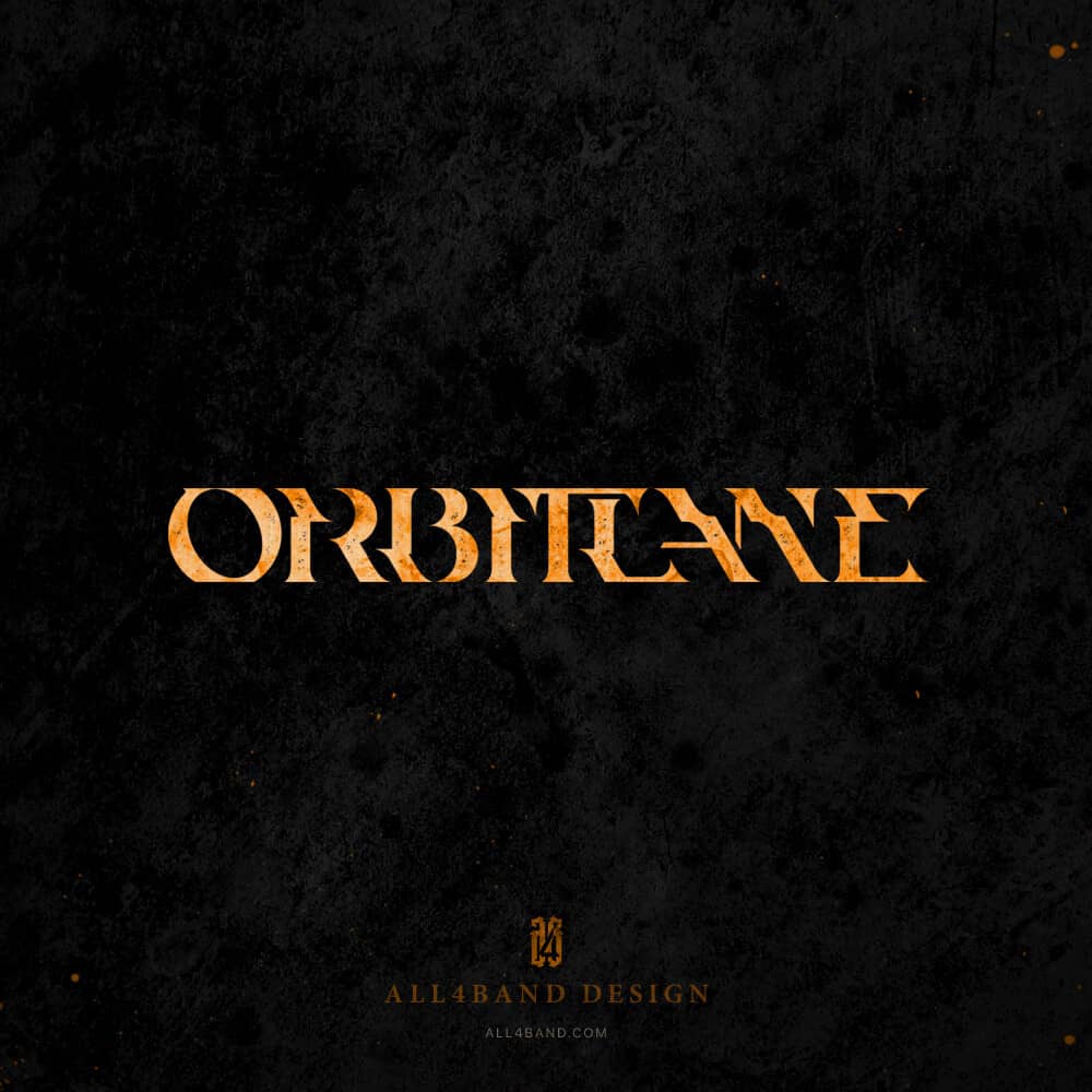 Metalcore band logo design for Orbitlane