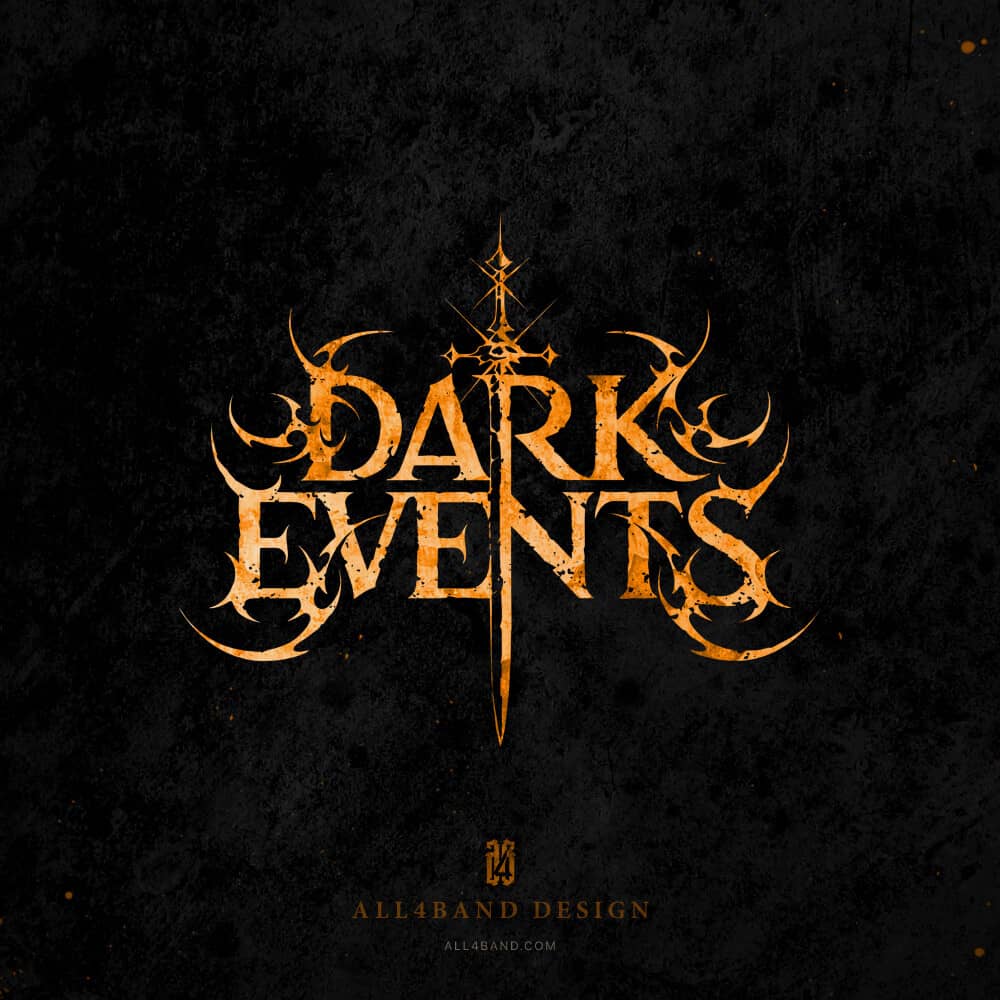 Black metal logo design for Dark Events