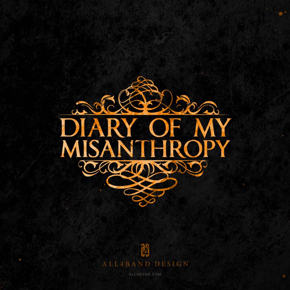Post-rock band logo design for Diary Of My Misanthropy