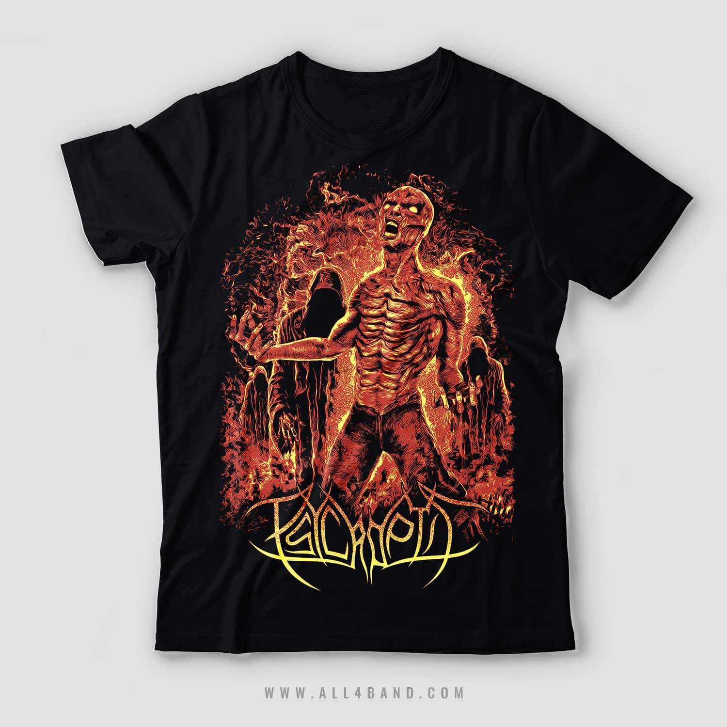 Metal band shirt design for Psycroptic