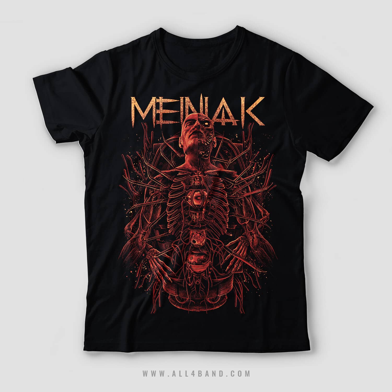 Metal band shirt design for Meiniak