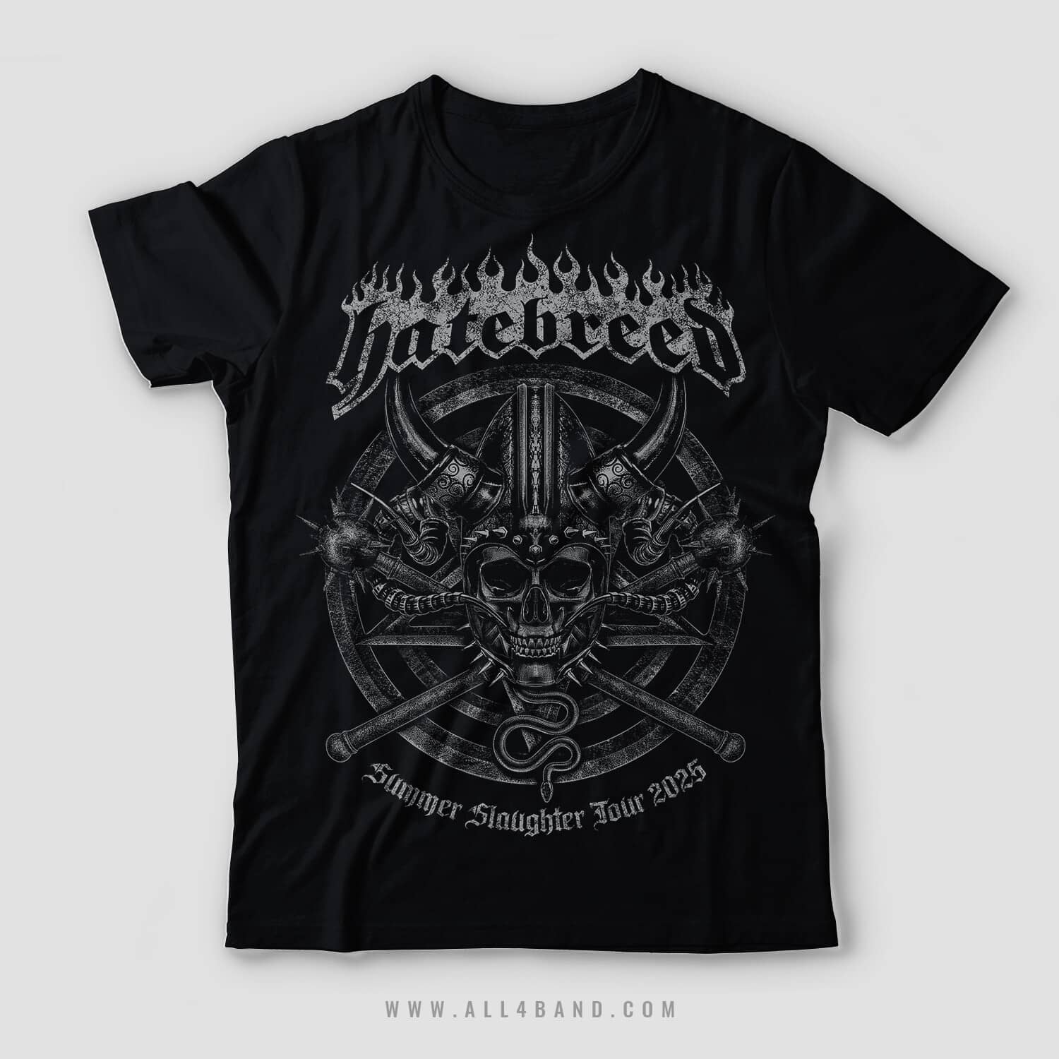 Metal band shirt design for Hatebreed