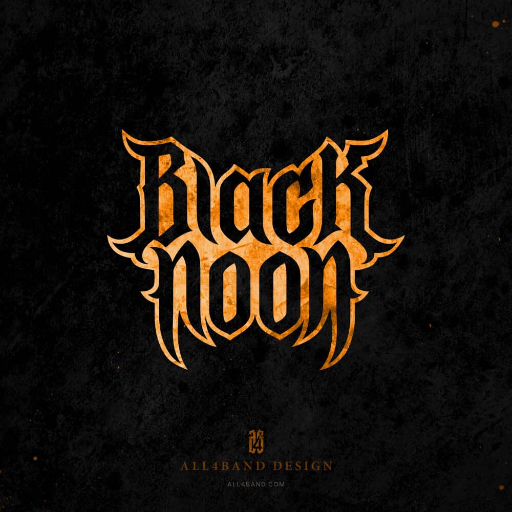 Doom metal band logo design for Black Noon