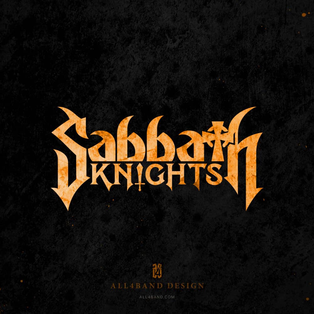 Doom metal band logo design for Sabbath Knights