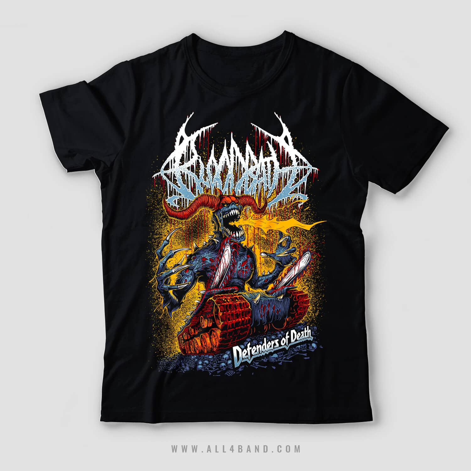 Death metal band shirt design for Bloodbath